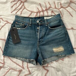Rag & Bone Maya High-Rise Jean Shorts size 24 NEW WITH TAGS (Originally $195)